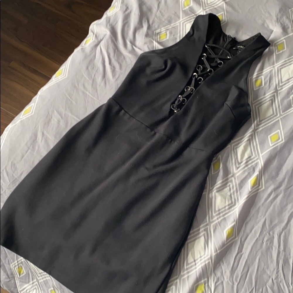 Marciano lace up mini dress